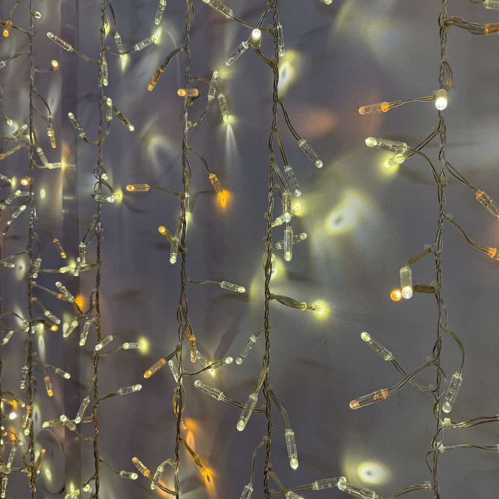 96L 7mm LED Dome Light Garland 2in Bulb Spacing