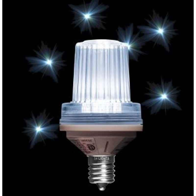 LED Beacon Strobe Faceted Bulb, E17 Base