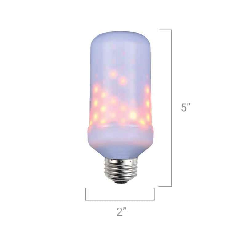 LED Flame Bulb w/ Gravity Sensor, E26 Base