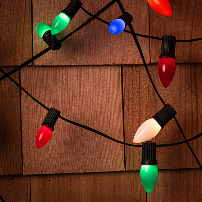 C9 LED Opaque Bulb, E17 Base