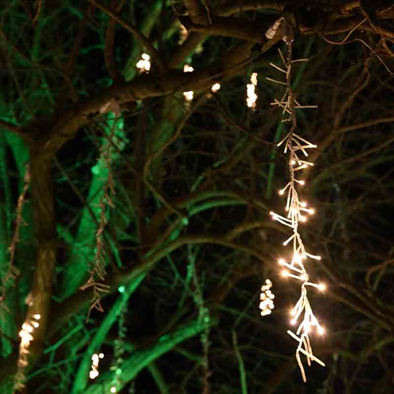 64L LED Meteor Shower Light Cluster, 1-Drop, 8-Channel