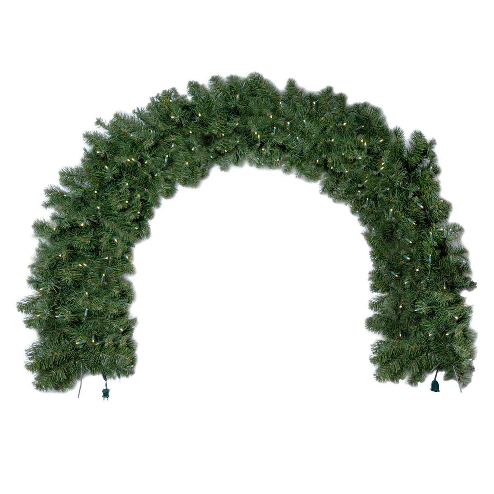 Warm White Pre-lit Christmas Garland