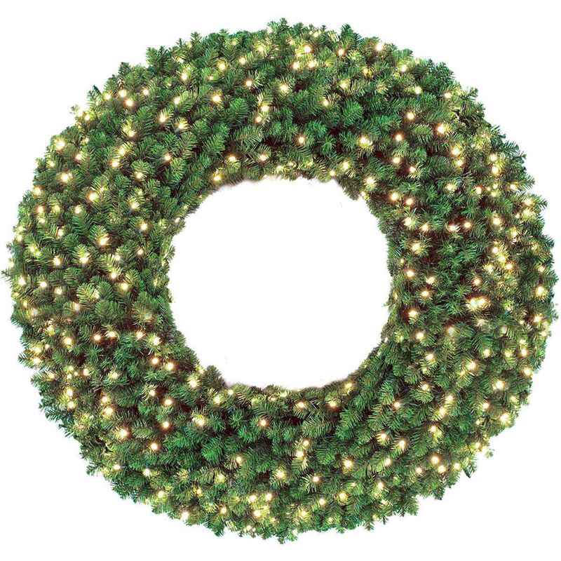 Warm White Pre-lit Christmas Wreath