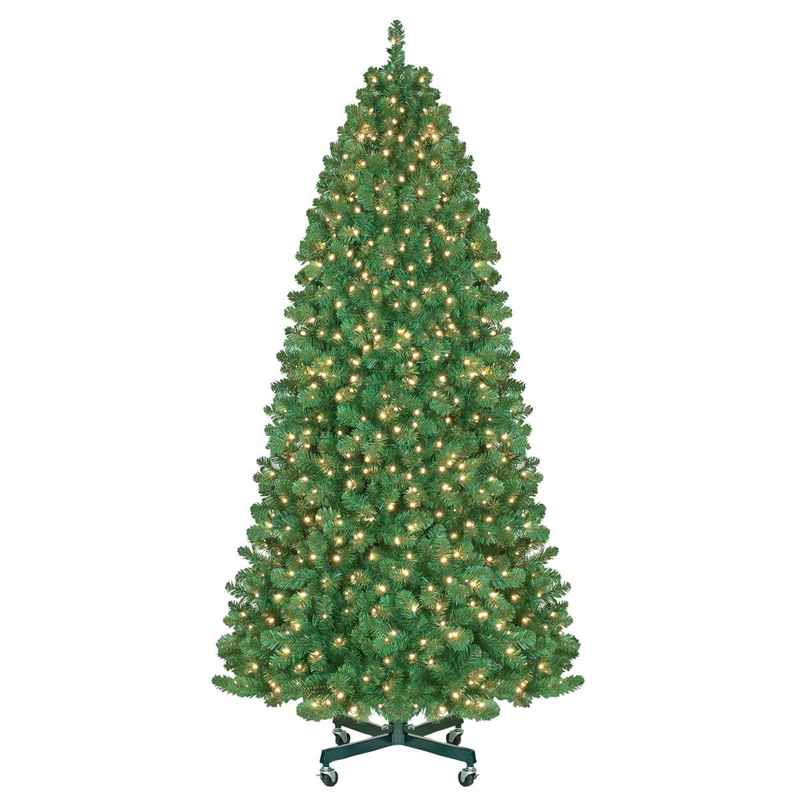 Warm White Pre-lit Slender Profile Christmas Tree