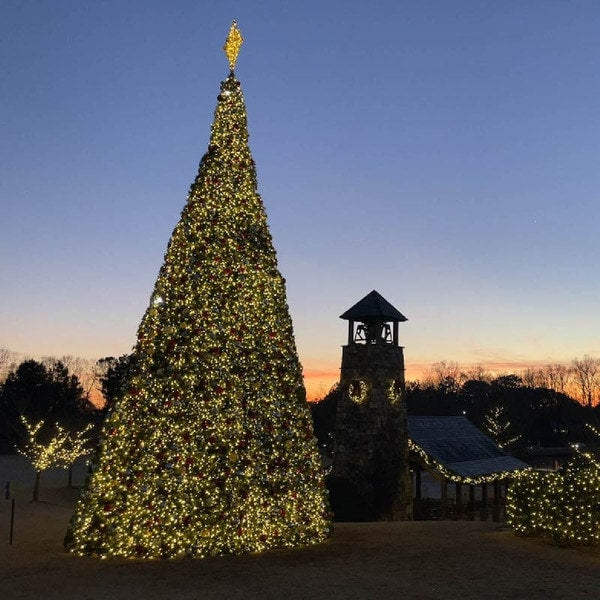 Pre-lit Warm White 7mm Tannenbaum Christmas Tower Tree