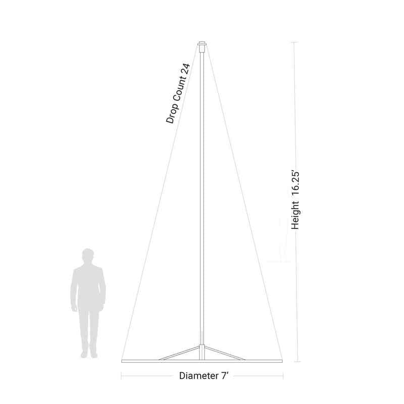 Pole Tree Structures • Compatible with Plug N Play Light Kits Medium, 24|80ae876e4774e33d72a3d098be88f2bb