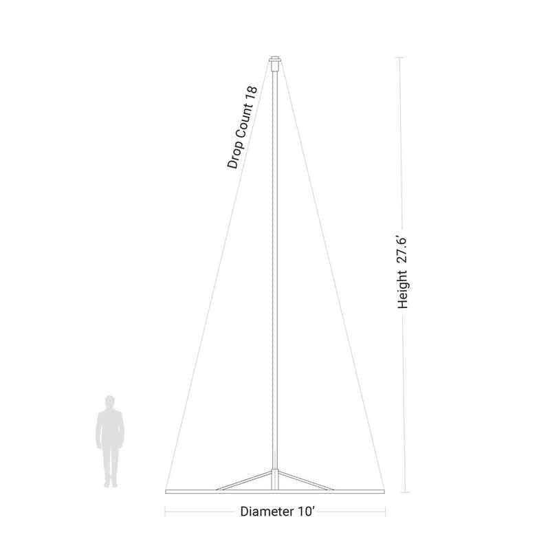 Pole Tree Structures • Compatible with Versaline Crab Light Kits Large, 36|84b0389639529a444726c7f84927cdab