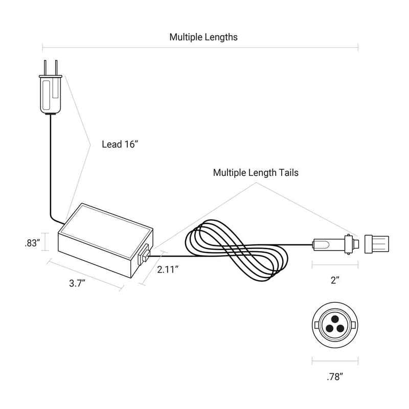 Power Adapter Lead w/ Rectifier