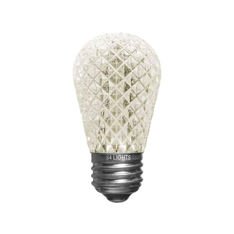 S14 LED Faceted Bulb, E26 Base Warm White|01e33ae26b31df747a72729a4e3bdfad