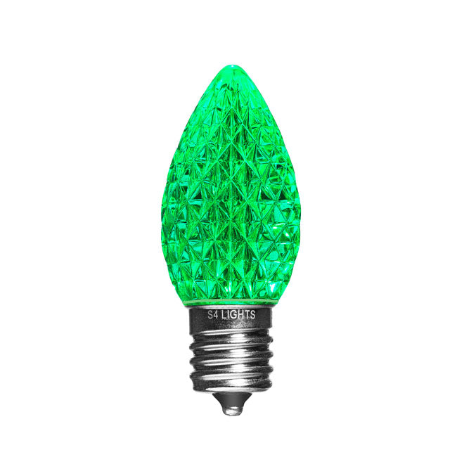 C9 LED Faceted Bulb, E17 Base